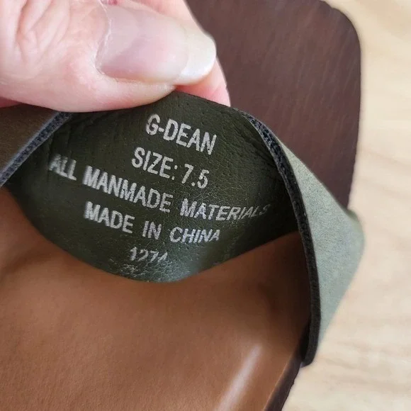 Madden Girl G Dean Platform Wood Block Heel Sandals Olive Green Size 7.5 - Picture 2 of 11